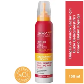 Urban Care Twisted Curls Hibiscus & Shea Butter Curl Mousse - Saç Köpüğü 150ml - 3
