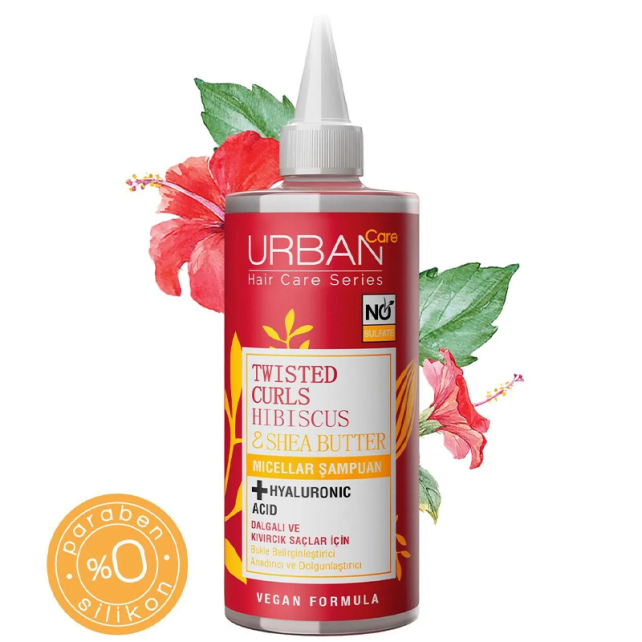 Urban Care Twisted Curls Hibiscus & Shea Butter - Saç Bakım Şampuanı 340ml - 2