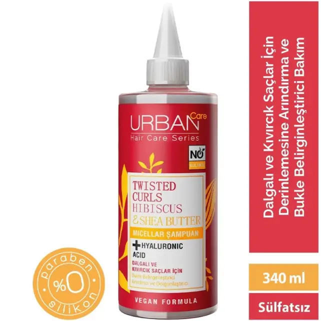 Urban Care Twisted Curls Hibiscus & Shea Butter - Saç Bakım Şampuanı 340ml - 3