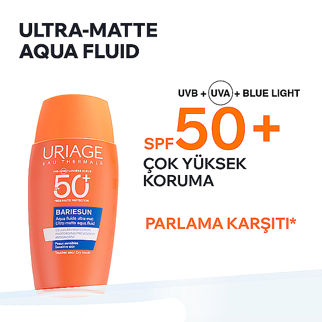Uriage Bariesun Aqua Fluide Ultra-Mat SPF 50+ Matlaştırıcı Etkili Güneş Koruyucu 50ml - 2