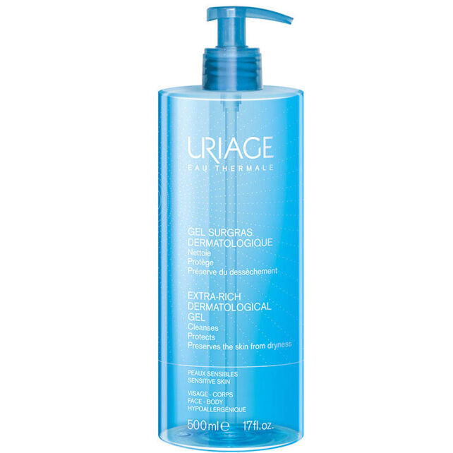 Uriage Extra Rich Dermatological Gel - Yüz ve Vücut Temizleme Jeli 500ml - 1