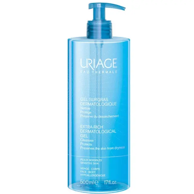 Uriage Extra Rich Dermatological Gel - Yüz ve Vücut Temizleme Jeli 500ml - 1
