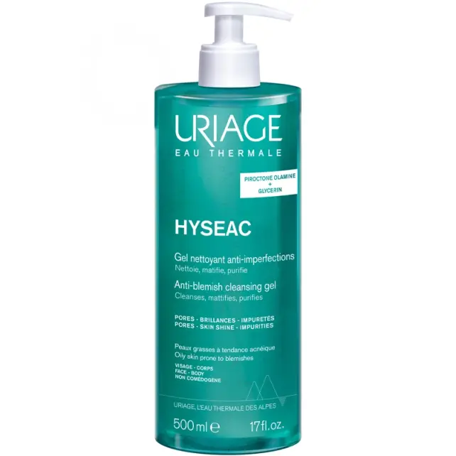 Uriage Hyseac Cleansing Gel - Yağlı Ciltler için Temizleme Jeli 500ml - 1