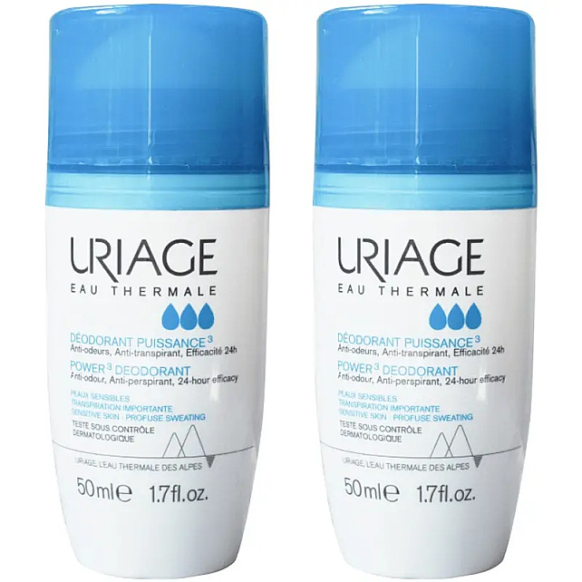 Uriage Puissance Roll-On Deodorant 50mlx2 - 1