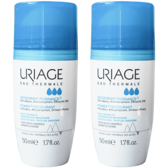 Uriage Puissance Roll On Deodorant 50mlx2 - 1