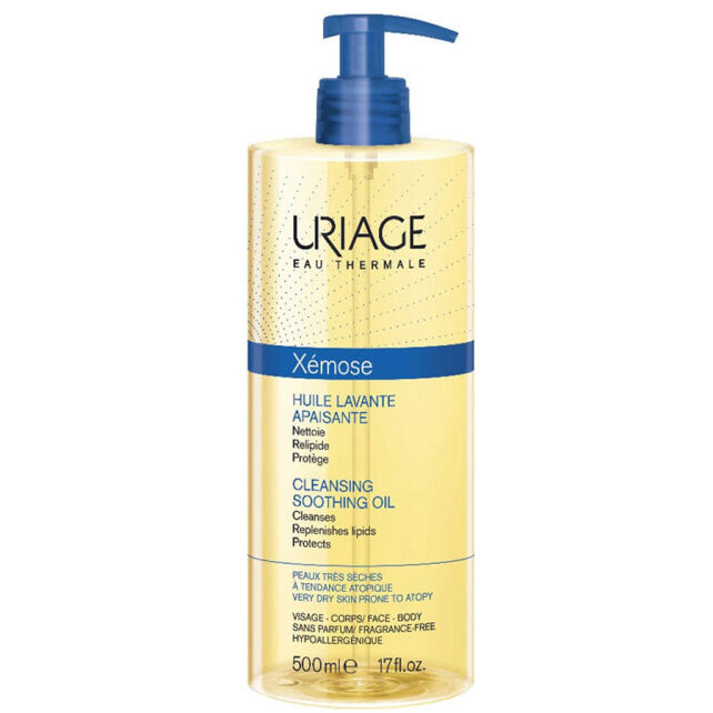 Uriage Xemose Cleansing Soothing Oil - Yüz ve Vücut için Temizleme Yağı 500ml - 1