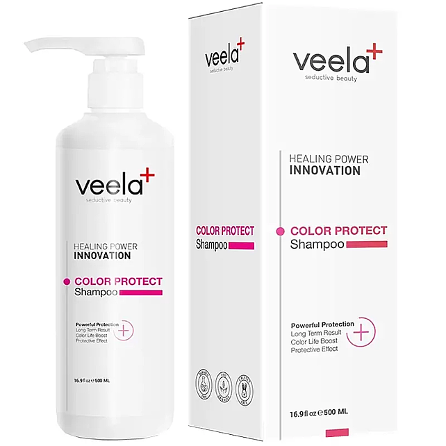 Veela Color Protect Shampoo - Boyalı Saç Bakım Şampuanı 500ml - 1