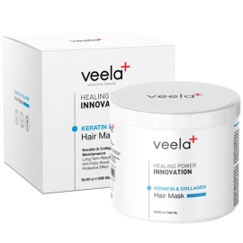Veela Keratin Collagen Hair Mask - Saç Bakım Maskesi 500ml - Veela