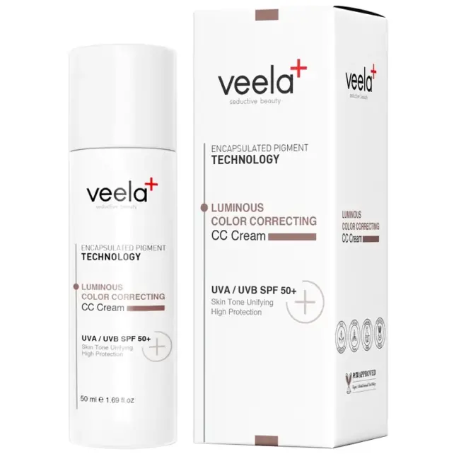 Veela Luminous Color Correcting CC Cream SPF 50+ Renkli Nemlendirici 50ml - 1