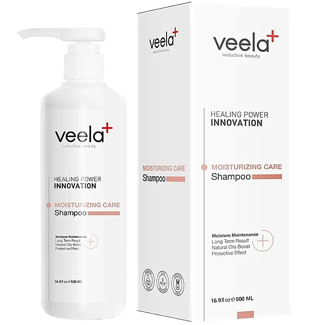 Veela Moisturizing Care Shampoo - Nemlendirici Saç Bakım Şampuanı 500ml - 1