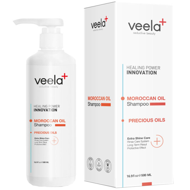 Veela Moroccan Oil Shampoo - Nemlendirici Saç bakım Şampuanı 500ml - 1