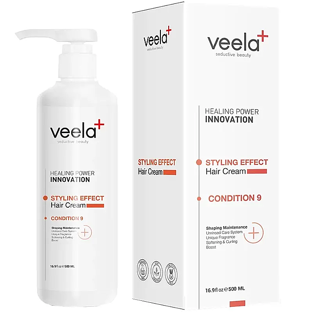 Veela Styling Effect Hair Cream - Durulanmayan Şekillendirici Bakım Kremi 500ml - 1