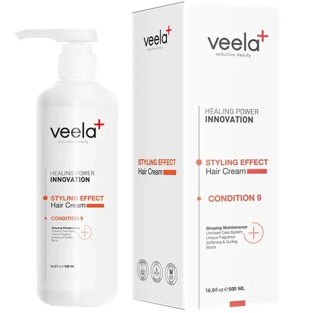 Veela Styling Effect Hair Cream - Durulanmayan Şekillendirici Bakım Kremi 500ml - 1