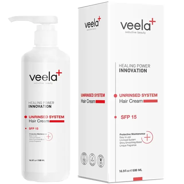 Veela Unrinsed System Hair Cream - Durulanmayan Saç Bakım Kremi 500ml - 1