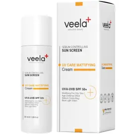 Veela UV Care Mattifying Cream SPF 50+ Matlaştırıcı Etkili Güneş Kremi 50ml - Veela