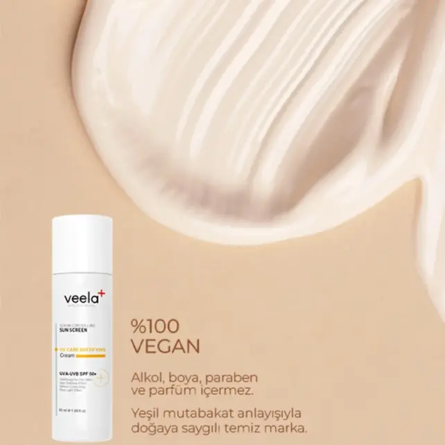 Veela UV Care Mattifying Cream SPF 50+ Matlaştırıcı Etkili Güneş Kremi 50ml - 5