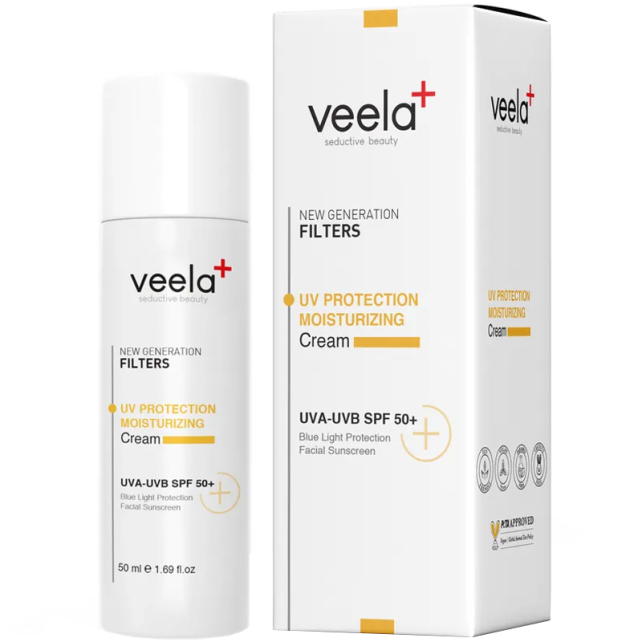 Veela UV Protection Mousturizing Cream SPF 50+ Güneş Kremi 50ml - 1