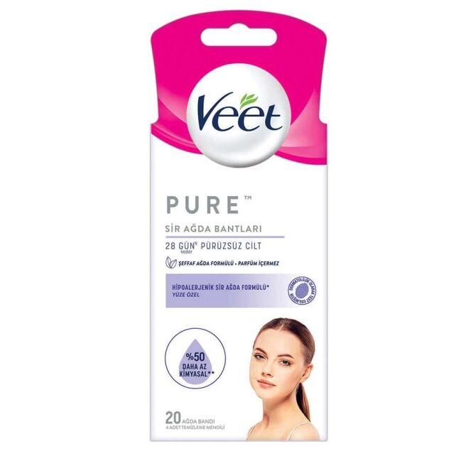 Veet Pure Yüz Ağda Bandı 20 Adet - 1