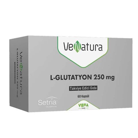 Venatura L-Glutatyon 250 MG Takviye Edici Gıda 60 Kapsül Venatura L-Glutatyon 250 MG Takviye Edici Gıda 60 Kapsül