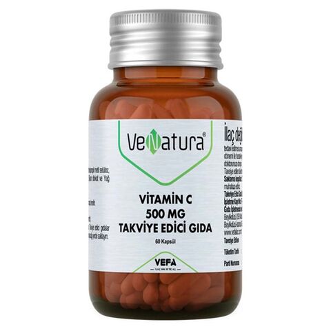 Venatura Vitamin C 500 MG Takviye Edici Gıda 60 Kapsül Venatura Vitamin C 500 MG Takviye Edici Gıda 60 Kapsül