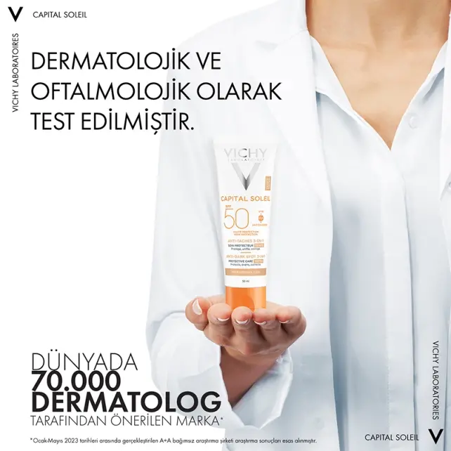 Vichy Capital Soleil Anti Dark Spots SPF 50+ Güneş Koruyucu 50ml - 5