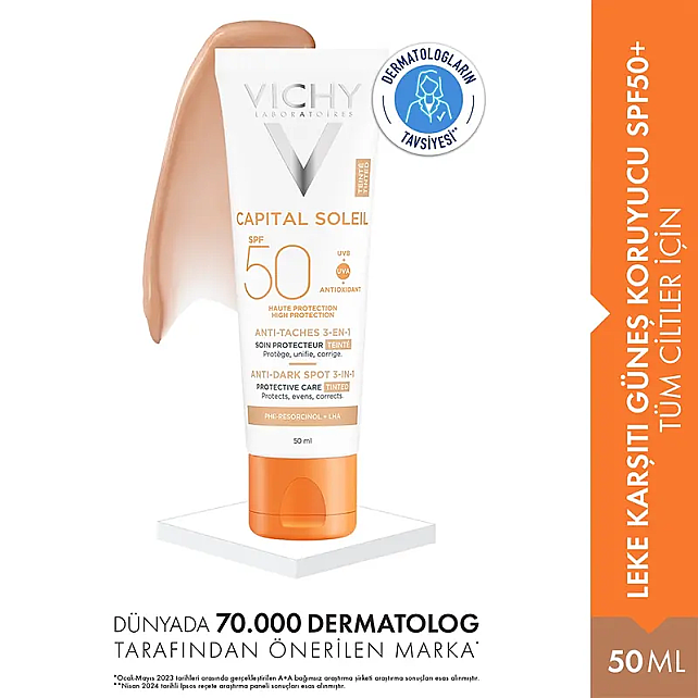 Vichy Capital Soleil Anti Dark Spots SPF 50+ Güneş Koruyucu 50ml - 2