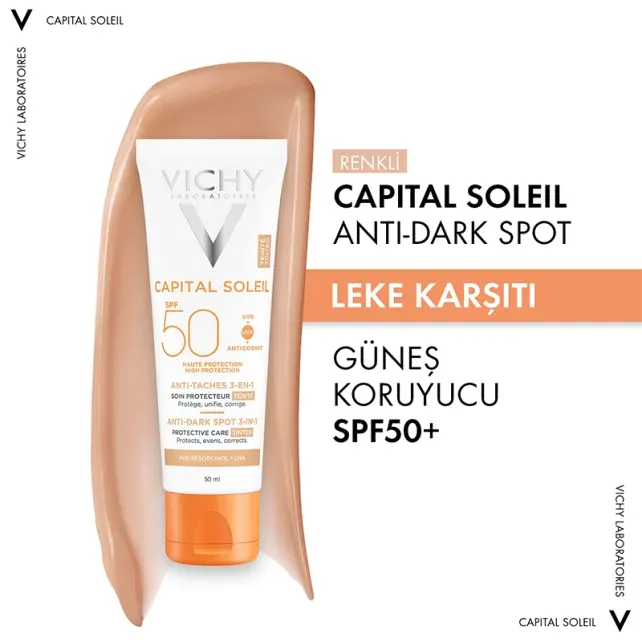 Vichy Capital Soleil Anti Dark Spots SPF 50+ Güneş Koruyucu 50ml - 3