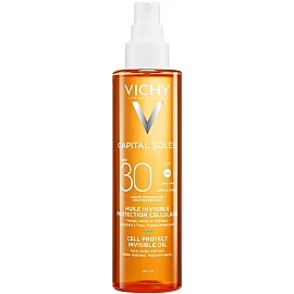 Vichy Capital Soleil Cell Protect Invisible Oil SPF 30+ Güneş Koruyucu Yağ 200ml - Vichy