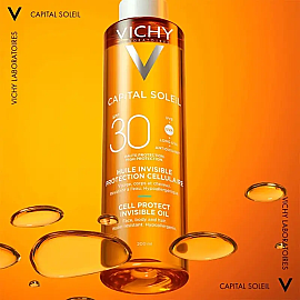 Vichy Capital Soleil Cell Protect Invisible Oil SPF 30+ Güneş Koruyucu Yağ 200ml - 3