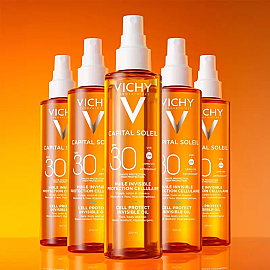 Vichy Capital Soleil Cell Protect Invisible Oil SPF 30+ Güneş Koruyucu Yağ 200ml - 6