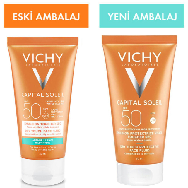 Vichy Capital Soleil SPF 50+ Mattifying Face Fluid - Yağlı Cilt Güneş Koruyucu 50ml - 3