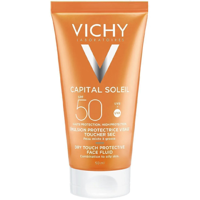 Vichy Capital Soleil SPF 50+ Mattifying Face Fluid - Yağlı Cilt Güneş Koruyucu 50ml - 1