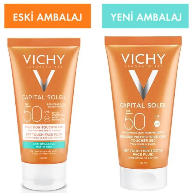 Vichy Capital Soleil SPF 50+ Mattifying Face Fluid - Yağlı Cilt Güneş Koruyucu 50ml - 3