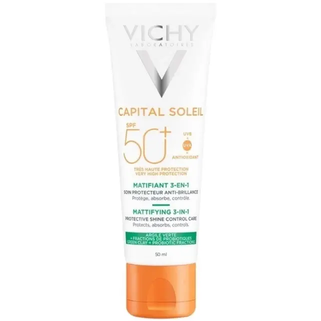 Vichy Capital Soleil SPF 50+ Matlaştırıcı Yüz Güneş Kremi 50ml - 1
