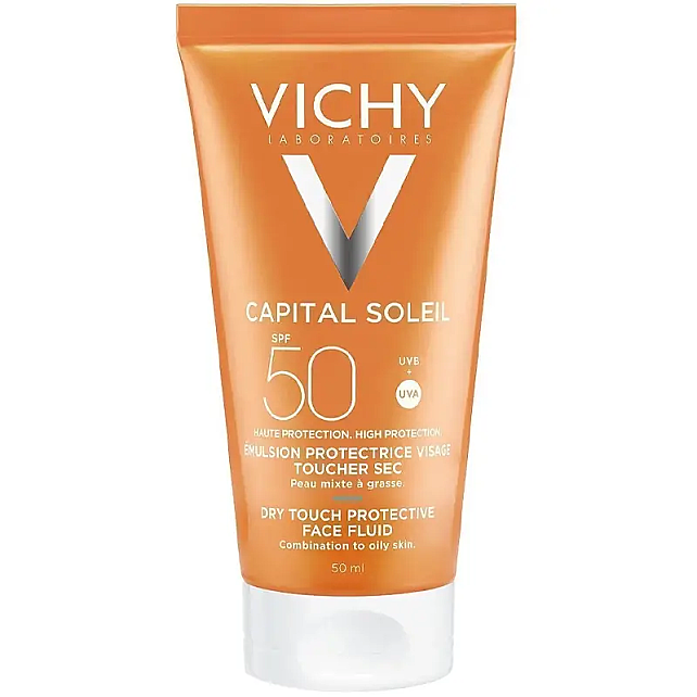 Vichy Capital Soleil SPF 50+ Mattifying Face Fluid - Yağlı Cilt Güneş Koruyucu 50ml - 1