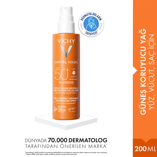 Vichy Capital Soleil SPF50+ Spray - Güneş Koruyucu Sprey 200ml - 2