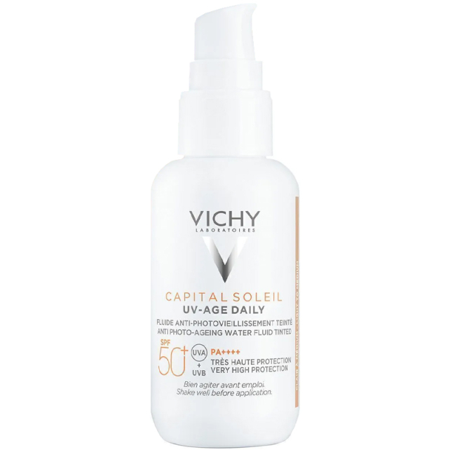 Vichy Capital Soleil UV Age Daily SPF 50+ Tinted - Yaşlanma Karşıtı Güneş Koruyucu 40ml - 1