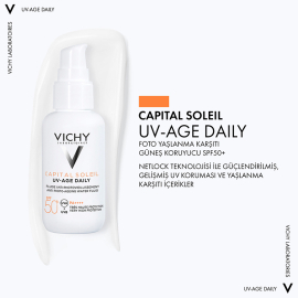 Vichy Capital Soleil UV- Age Daily SPF 50 - Yaşlanma Karşıtı Güneş Kremi 40ml - 3