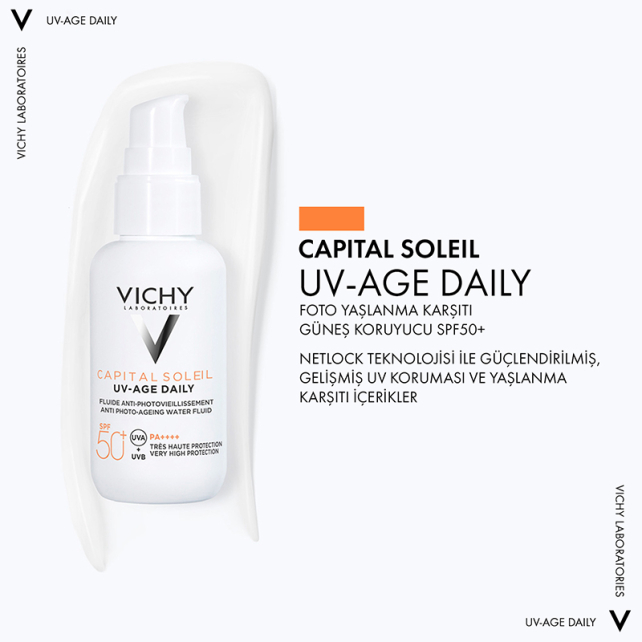 Vichy Capital Soleil UV- Age Daily SPF 50 - Yaşlanma Karşıtı Güneş Kremi 40ml - 3
