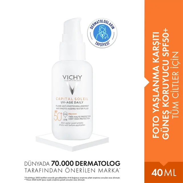 Vichy Capital Soleil UV- Age Daily SPF 50 - Yaşlanma Karşıtı Güneş Kremi 40ml - 2