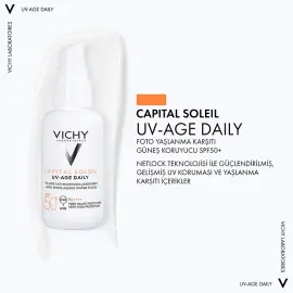 Vichy Capital Soleil UV- Age Daily SPF 50 - Yaşlanma Karşıtı Güneş Kremi 40ml - 3
