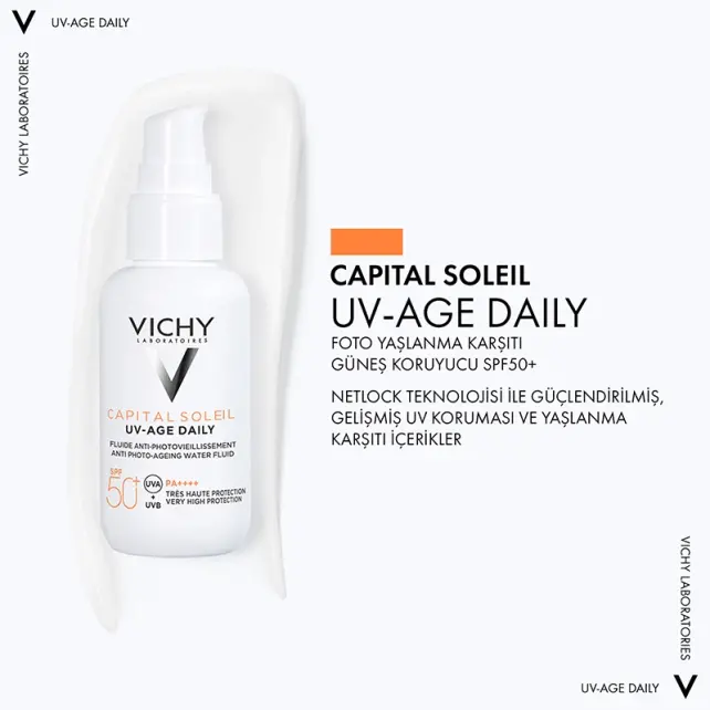 Vichy Capital Soleil UV- Age Daily SPF 50 - Yaşlanma Karşıtı Güneş Kremi 40ml - 3