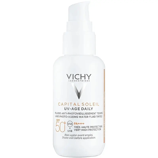 Vichy Capital Soleil UV Age Daily SPF 50+ Tinted - Yaşlanma Karşıtı Güneş Koruyucu 40ml - 1
