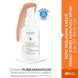 Vichy Capital Soleil UV Age Daily SPF 50+ Tinted - Yaşlanma Karşıtı Güneş Koruyucu 40ml - 2
