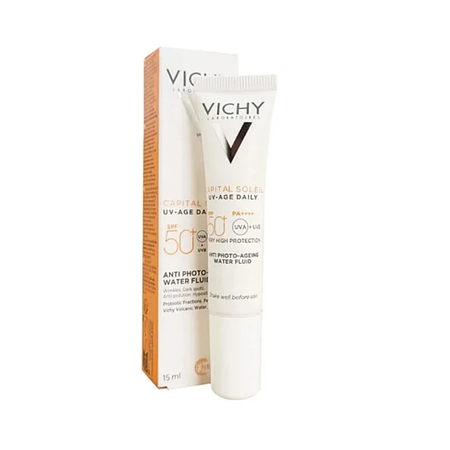 Vichy Capital Soleil UV-Age Daily SPF 50+ Yaşlanma Karşıtı Güneş Koruyucu Fluid 15ml - 1
