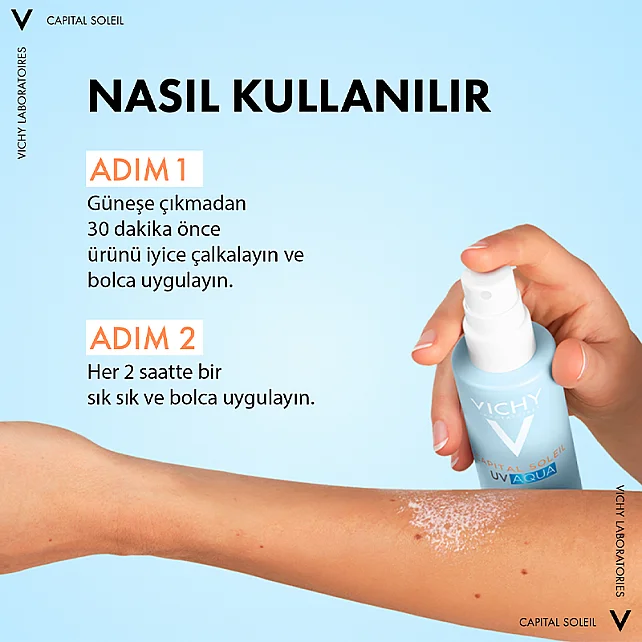 Vichy Capital Soleil UV Aqua SPF 50 - Vücut Güneş Kremi 200ml - 6