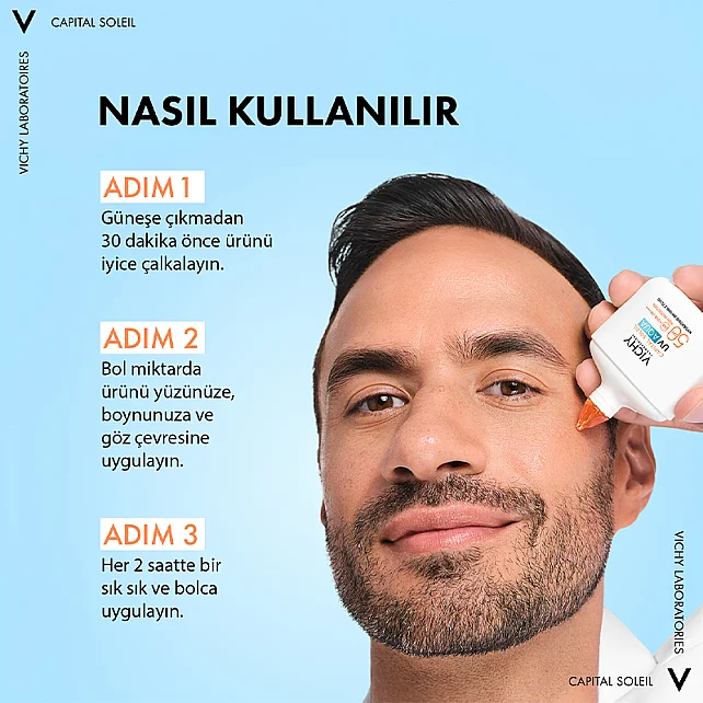 Vichy Capital Soleil UV Aqua SPF 50 - Yüz Güneş Kremi 50ml - 5