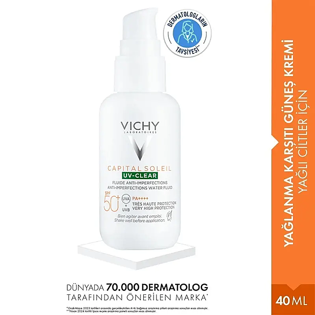 Vichy Capital Soleil UV Clear SPF 50+ Fluid Güneş Koruyucu 40ml - 2