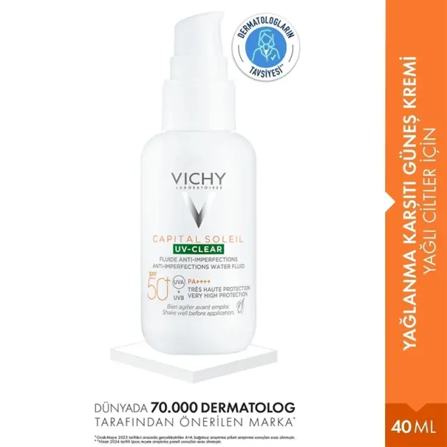 Vichy Capital Soleil UV Clear SPF 50+ Fluid Güneş Koruyucu 40ml - 2