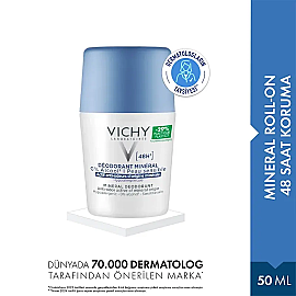 Vichy Deodorant Mineral 48H Roll-On Deodorant 50ml - 2